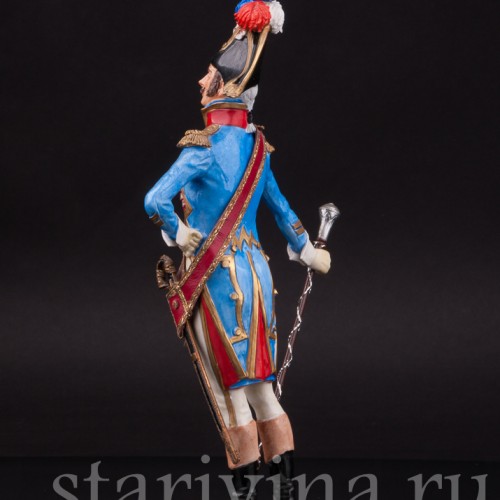 Коллекционная статуэтка из фарфора Тамбурмажор, Adrien Van Gerdinge, Франция, вт. пол. 20 в.