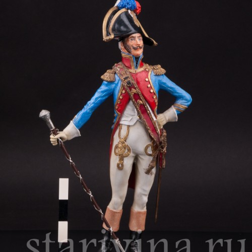 Коллекционная статуэтка из фарфора Тамбурмажор, Adrien Van Gerdinge, Франция, вт. пол. 20 в.