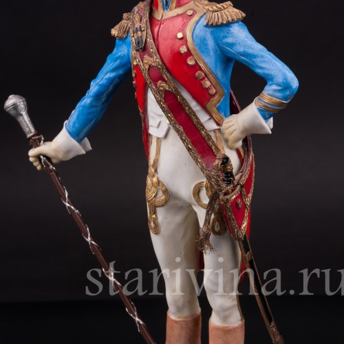 Коллекционная статуэтка из фарфора Тамбурмажор, Adrien Van Gerdinge, Франция, вт. пол. 20 в.