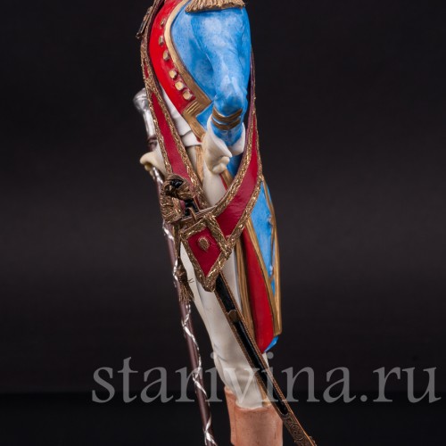 Коллекционная статуэтка из фарфора Тамбурмажор, Adrien Van Gerdinge, Франция, вт. пол. 20 в.