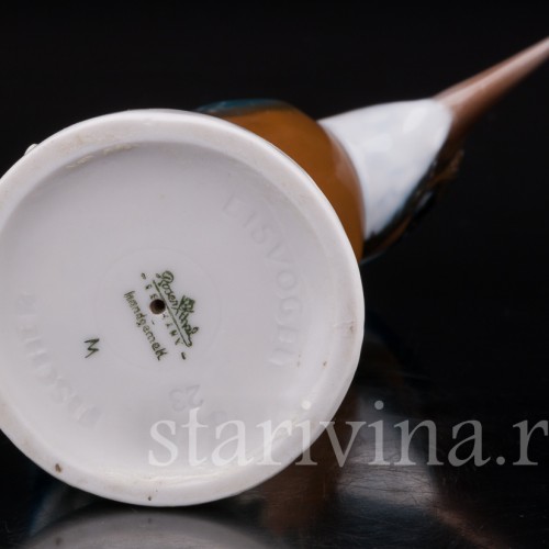 Статуэтка птицы из фарфора Зимородок, Rosenthal, Германия, 1950-60 гг.