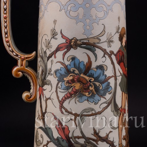 Старинный пивной кувшин Влюблённые, 2.1 л, Villeroy & Boch, Германия, 1887 г.