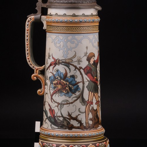 Старинный пивной кувшин Влюблённые, 2.1 л, Villeroy & Boch, Германия, 1887 г.