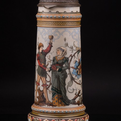 Старинный пивной кувшин Влюблённые, 2.1 л, Villeroy & Boch, Германия, 1887 г.