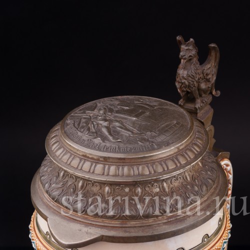 Старинный пивной кувшин Влюблённые, 2.1 л, Villeroy & Boch, Германия, 1887 г.