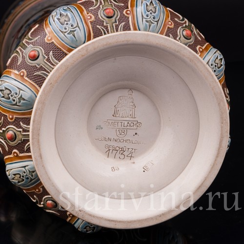 Старинный пивной кувшин Влюблённые, 2.1 л, Villeroy & Boch, Германия, 1887 г.
