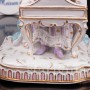 Фарфоровая статуэтка Девушка за клавикордом, аллегория слуха, кружевная, Meissen, Германия, 19 век.