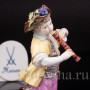 Фарфоровая статуэтка Мальчик с флейтой на бочке, Meissen, Германия, пер. пол. 20 в.