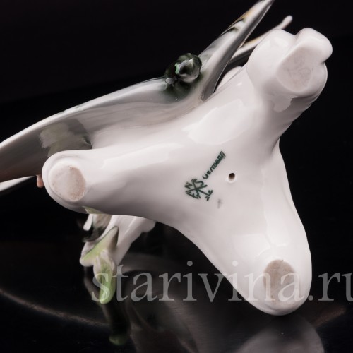 Фарфоровая фигурка Бабочки-махаоны, Karl Ens, Германия, 1920-30 гг.