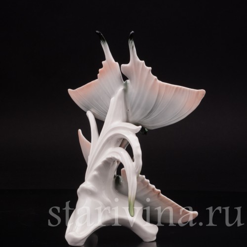 Фарфоровая фигурка Бабочки-махаоны, Karl Ens, Германия, 1920-30 гг.