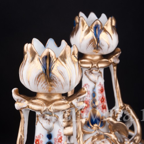 Фарфоровые Парные вазы в стиле шинуазри, Франция, 19 в.