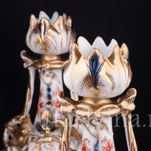 Фарфоровые Парные вазы в стиле шинуазри, Франция, 19 в.