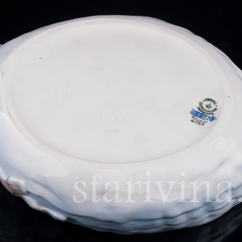 Фарфоровое Блюдо с крабом, Royal Copenhagen, Дания, 1961 год.