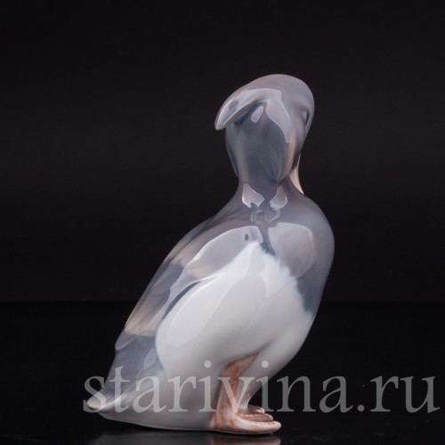 Статуэтка птицы из фарфора Хохлатая утка, Royal Copenhagen, Дания, 1990 гг.