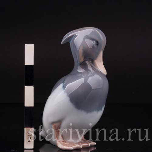 Статуэтка птицы из фарфора Хохлатая утка, Royal Copenhagen, Дания, 1990 гг.
