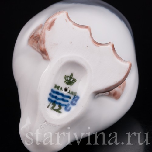 Статуэтка птицы из фарфора Хохлатая утка, Royal Copenhagen, Дания, 1990 гг.