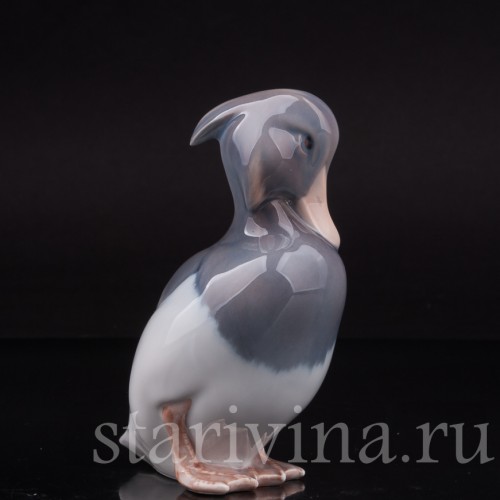 Статуэтка птицы из фарфора Хохлатая утка, Royal Copenhagen, Дания, 1990 гг.