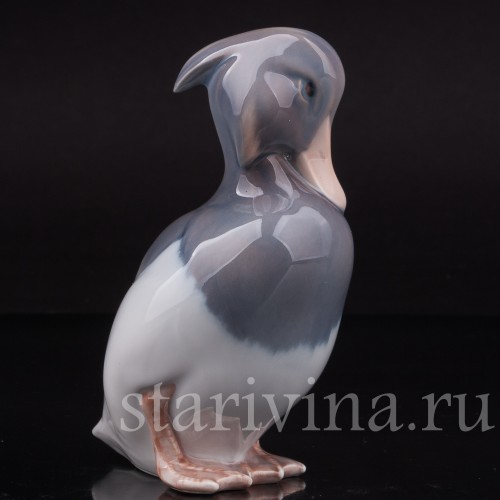 Статуэтка птицы из фарфора Хохлатая утка, Royal Copenhagen, Дания, 1990 гг.