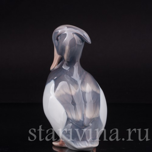 Статуэтка птицы из фарфора Хохлатая утка, Royal Copenhagen, Дания, 1990 гг.
