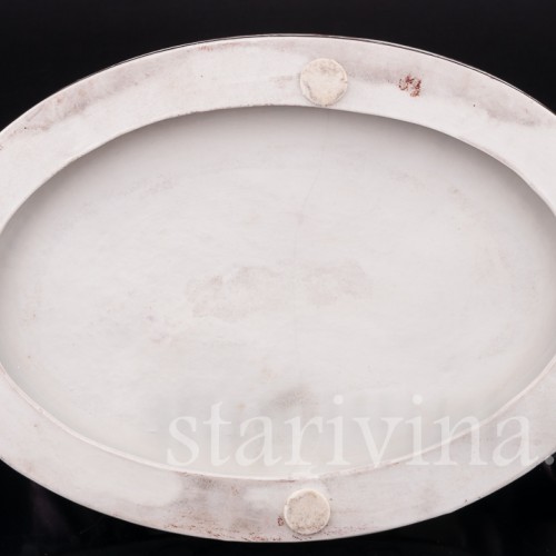 Фарфоровая композиция Сценка у скамейки, кружевная, Volkstedt, Германия, до 1935 г.