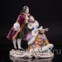 Фарфоровая статуэтка Романтический дуэт, кружевная, Volkstedt, Германия, вт. пол. 20 в.