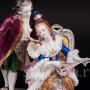 Фарфоровая статуэтка Романтический дуэт, кружевная, Volkstedt, Германия, вт. пол. 20 в.
