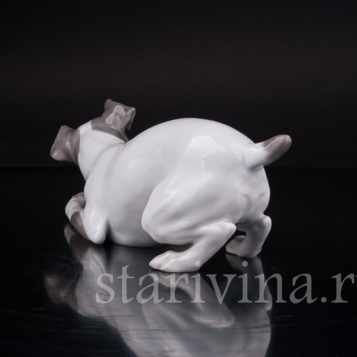 Статуэтка собаки из фарфора Собака с костью, Royal Copenhagen, Дания, до 1923 г.