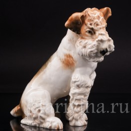 Статуэтка собаки из фарфора Терьер, Karl Ens, Германия, 1920-30 гг.