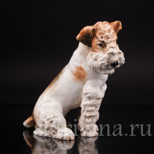 Статуэтка собаки из фарфора Терьер, Karl Ens, Германия, 1920-30 гг.