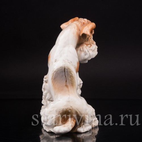 Статуэтка собаки из фарфора Терьер, Karl Ens, Германия, 1920-30 гг.