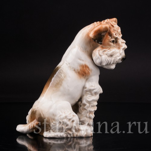 Статуэтка собаки из фарфора Терьер, Karl Ens, Германия, 1920-30 гг.