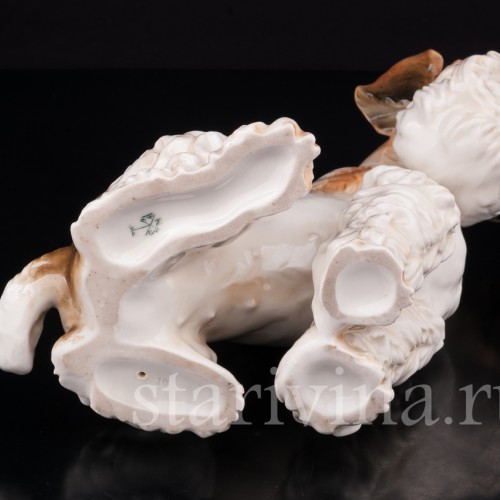 Статуэтка собаки из фарфора Терьер, Karl Ens, Германия, 1920-30 гг.