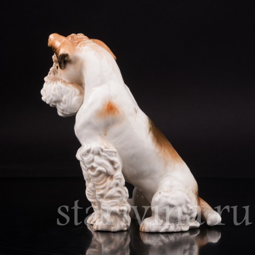 Статуэтка собаки из фарфора Терьер, Karl Ens, Германия, 1920-30 гг.