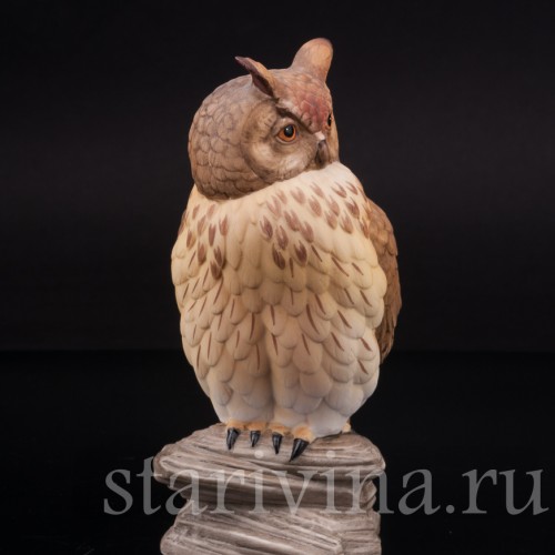 Фарфоровая статуэтка птицы Филин, Goebel, Германия, кон. 20 в.