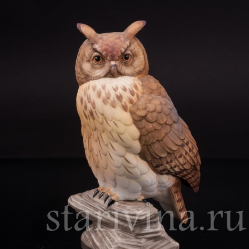 Фарфоровая статуэтка птицы Филин, Goebel, Германия, кон. 20 в.