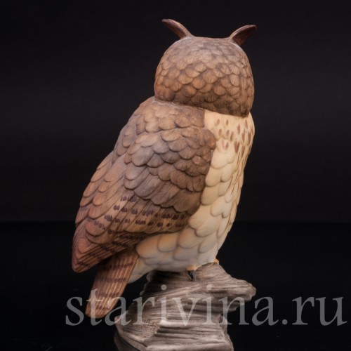Фарфоровая статуэтка птицы Филин, Goebel, Германия, кон. 20 в.