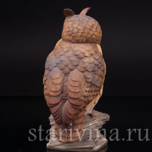 Фарфоровая статуэтка птицы Филин, Goebel, Германия, кон. 20 в.