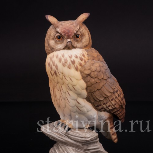 Фарфоровая статуэтка птицы Филин, Goebel, Германия, кон. 20 в.