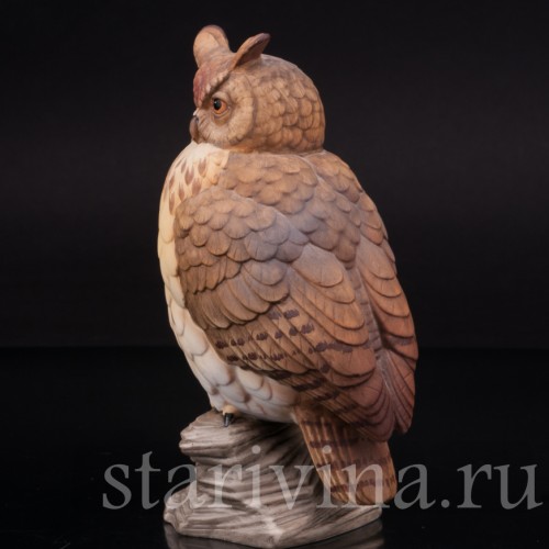 Фарфоровая статуэтка птицы Филин, Goebel, Германия, кон. 20 в.