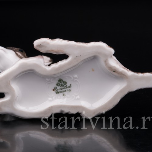 Фигурка из фарфора Лежащий козлёнок, Rosenthal, Германия, 1936 год.