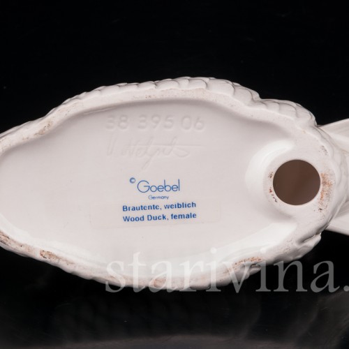 Фарфоровая статуэтка птицы Каролинская утка, Goebel, Германия, кон. 20 в.