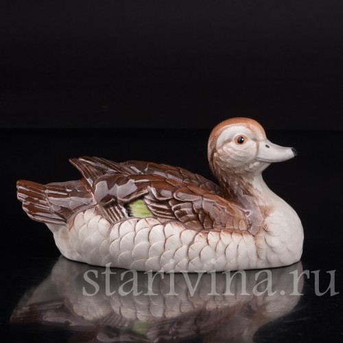 Фарфоровая статуэтка птицы Каролинская утка, Goebel, Германия, кон. 20 в.