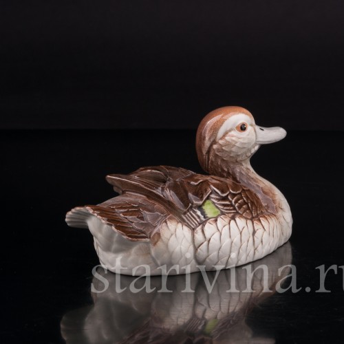 Фарфоровая статуэтка птицы Каролинская утка, Goebel, Германия, кон. 20 в.