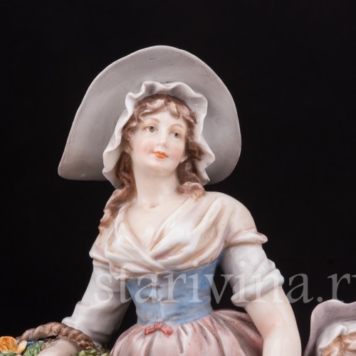 Фарфоровая композиция Цветочники, Ernst Bohne Sohne, Германия, 1900 гг.