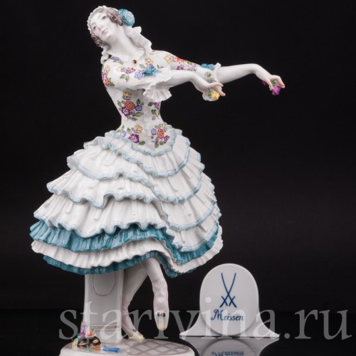 Фарфоровая статуэтка танцовщицы Киарина из балета Карнавал, Meissen, Германия, нач. 20 в.