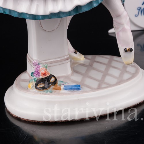 Фарфоровая статуэтка танцовщицы Киарина из балета Карнавал, Meissen, Германия, нач. 20 в.