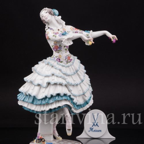Фарфоровая статуэтка танцовщицы Киарина из балета Карнавал, Meissen, Германия, нач. 20 в.