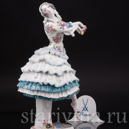 Фарфоровая статуэтка танцовщицы Киарина из балета Карнавал, Meissen, Германия, нач. 20 в.