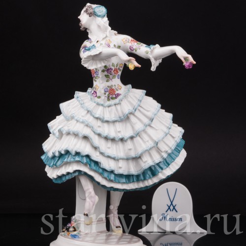 Фарфоровая статуэтка танцовщицы Киарина из балета Карнавал, Meissen, Германия, нач. 20 в.