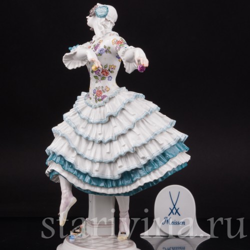 Фарфоровая статуэтка танцовщицы Киарина из балета Карнавал, Meissen, Германия, нач. 20 в.